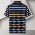 Pierre Cardin Men's Yellow Striped Cotton-Poly Stretch Polo P73113071A30